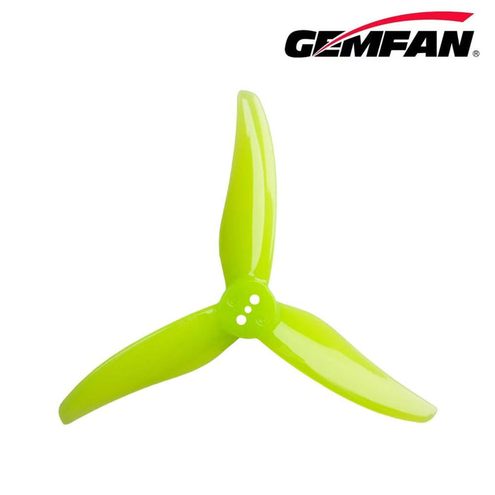Gemfan Hurricane 3520 Durable Tri-Blade 3.5" T-Mount 1.5mm Propeller (2CW+2CCW) - Choose Color