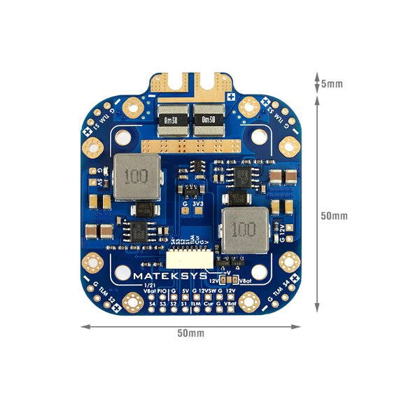 Matek XCLASS PDB FCHUB V2 PDB 12S : 5V & 12V Output - 30x30