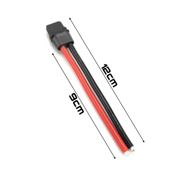 XT60H 12AWG Female Pigtail 12cm - Black