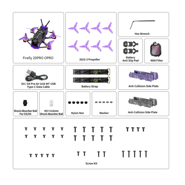 Flywoo Firefly 20PRO 4S DJI O4 PRO FPV Drone - Choose Version