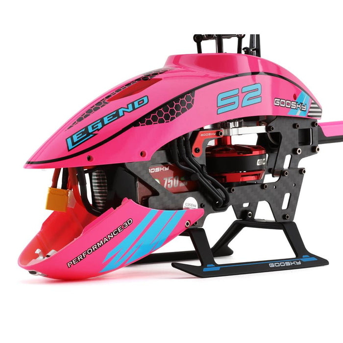 Goosky S2 BNF Version 3D Flybarless Dual Brushless Motor Direct-Drive RC Helicopter - PINK