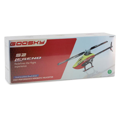 Goosky S2 BNF Version 3D Flybarless Dual Brushless Motor Direct-Drive RC Helicopter - YELLOW