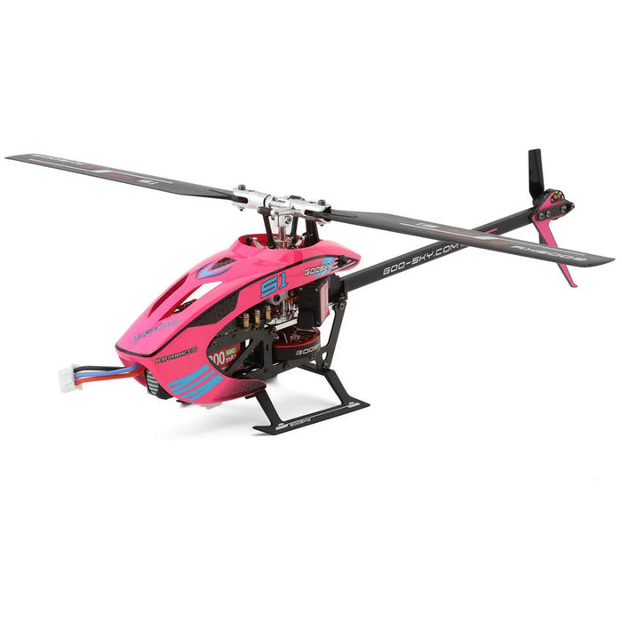 Goosky S1 RTF Version (Mode 2) 3D Flybarless Dual Brushless Motor Direct-Drive RC Helicopter - PINK