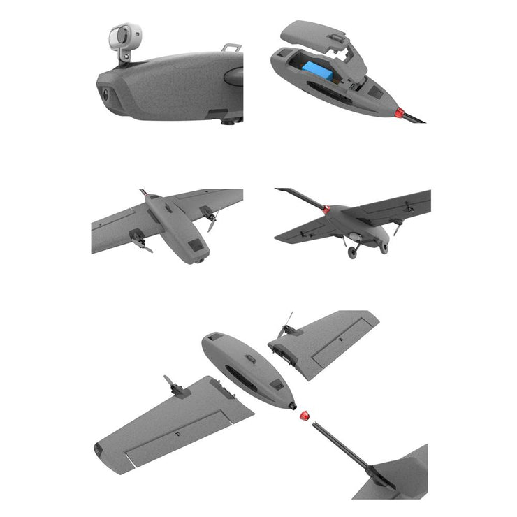 Hee Wing Hee Wing T-1 Ranger Pro Twin Motor 730MM Fixed Wing Plane Kit - PNP Grey