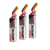 3-Pack Pyrodrone Hyperjuice 550mAh 14.8V 4S 100C Lipo Battery - XT30