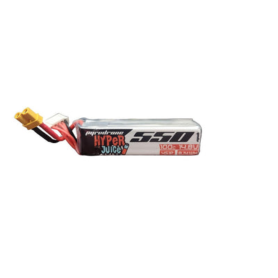 Pyrodrone Hyperjuice 550mAh 14.8V 4S 100C Lipo Battery - XT30