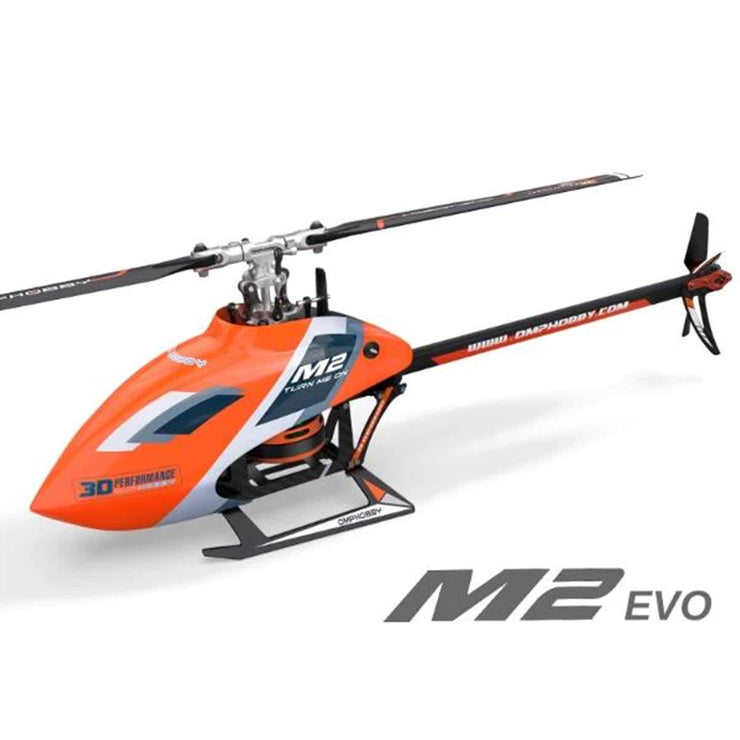 OMPHobby M2 EVO BNF 3D Flybarless Dual Brushless Motor Direct-Drive RC  Helicopter - ORANGE