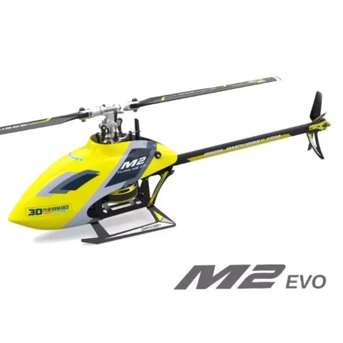 OMPHobby M2 EVO BNF 3D Flybarless Dual Brushless Motor Direct-Drive RC Helicopter - YELLOW