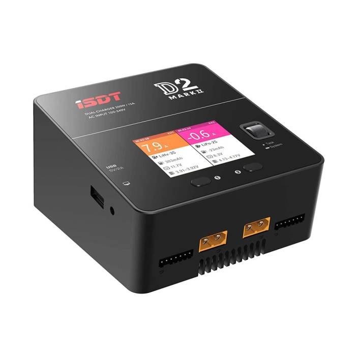 ISDT D2 Mark II 200W 20A AC Dual Channel Smart Balance Charger
