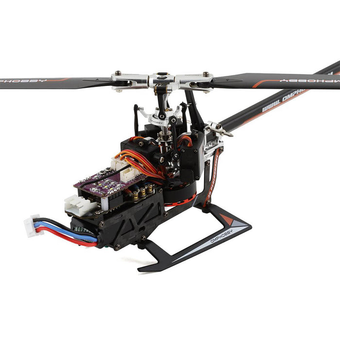 OMPHobby M1 EVO BNF (OMP Protocol) 3D Flybarless Dual Brushless Motor Direct-Drive RC Helicopter - RED