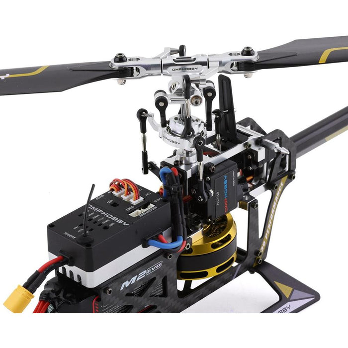 OMPHobby M2 EVO RTF 3D Flybarless Dual Brushless Motor Direct-Drive RC Helicopter - YELLOW