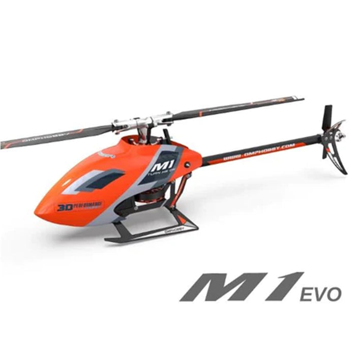 OMPHobby M1 EVO BNF (OMP Protocol) 3D Flybarless Dual Brushless Motor Direct-Drive RC Helicopter - ORANGE