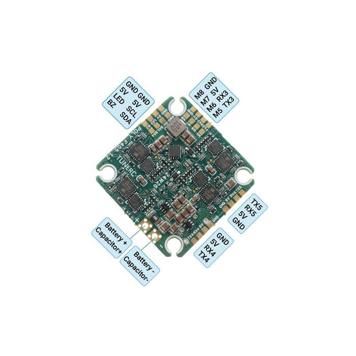 TUNERC Poly F405 20A 2S-4S AIO v1.3 Flight Controller - 25.5x25.5mm