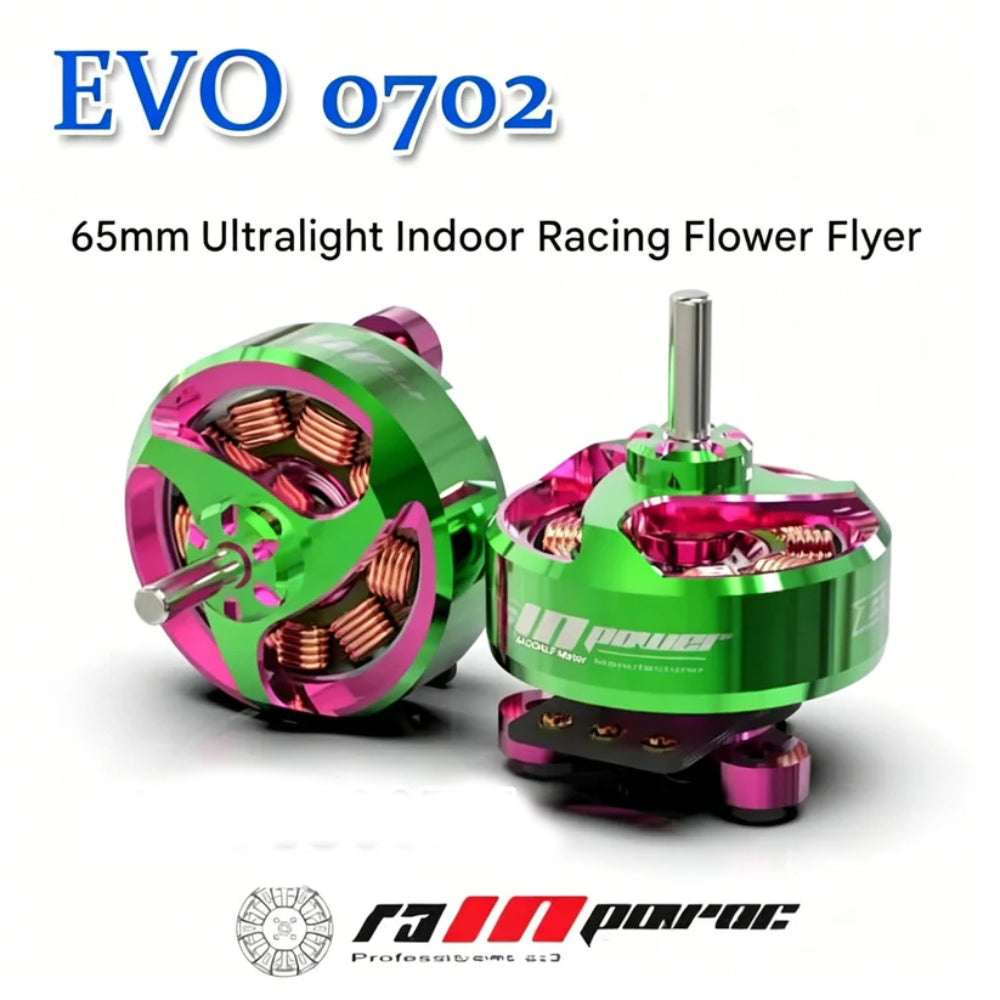 RCINPower Evo 0702 31800KV 1S Brushless Motor for FPV - Green
