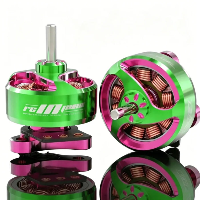 RCINPower Evo 0702 31800KV 1S Brushless Motor for FPV - Green & Pink