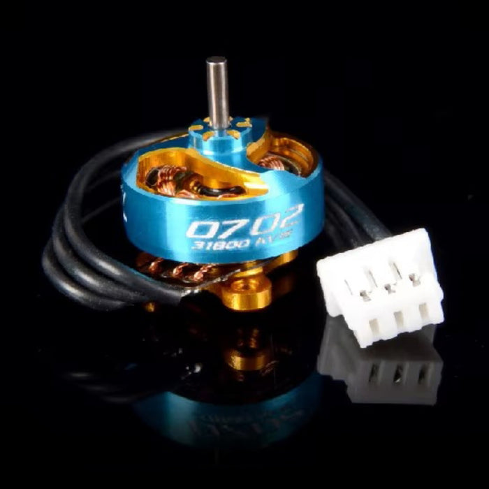 RCINPower Evo 0702 31800KV 1S Brushless Motor for FPV - Blue & Gold