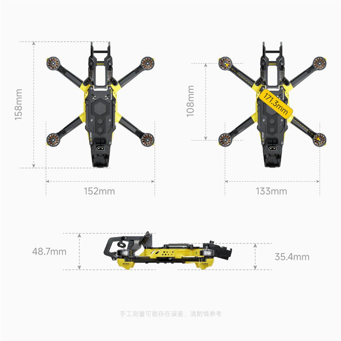 SpeedyBee Master 3X Modular BNF HD FPV Drone (Aluminum Head) - Choose Receiver Type