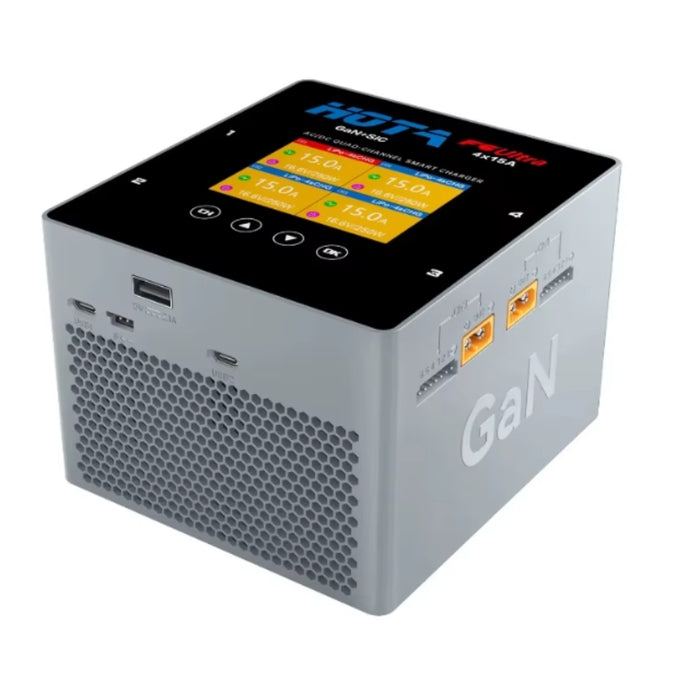 HOTA F6 Ultra 1000W GaN+SiC Quad Channel Smart Charger