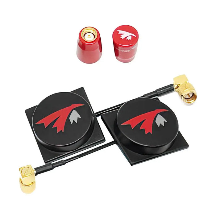 TrueRC X-AIR MK II 5.8GHz Patch Antenna and Stubby Antenna Set for HDzero Goggles - RHCP