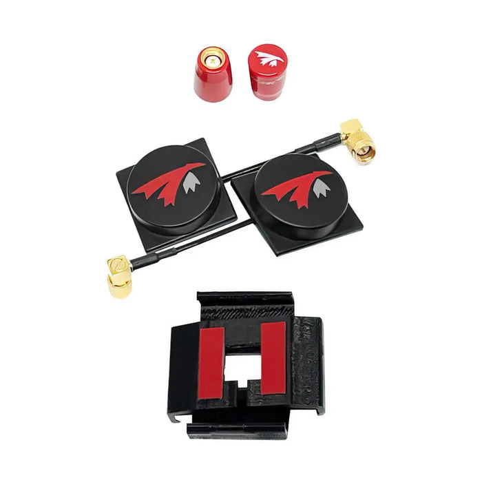 TrueRC X-AIR MK II 5.8GHz Patch Antenna and Stubby Antenna Set for HDzero Goggles - RHCP