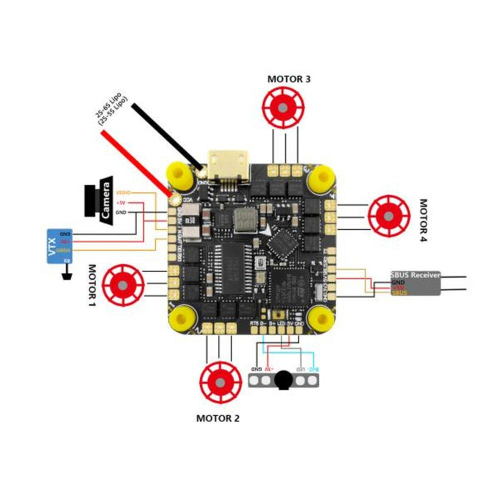 HAKRC F4126 BLHELI_S 35A WHOOP AIO FC - 25×25mm