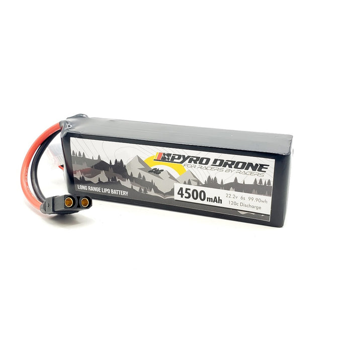 Pyrodrone Graphene 4500MAH 6S 22.2V 120C Long Range/Cinelifter Lipo Battery - XT90