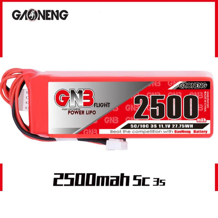 Gaoneng GNB 2500mAh 3S LiPo 11.1V 5C Battery for FrSky Taranis X9D Plus Transmitter