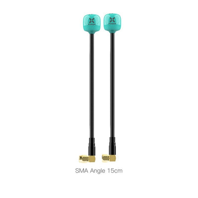 Foxeer 5.8G Lollipop 4 Plus 2.6dBi Omni Antenna 2pcs - Right Angle SMA 150mm RHCP Teal