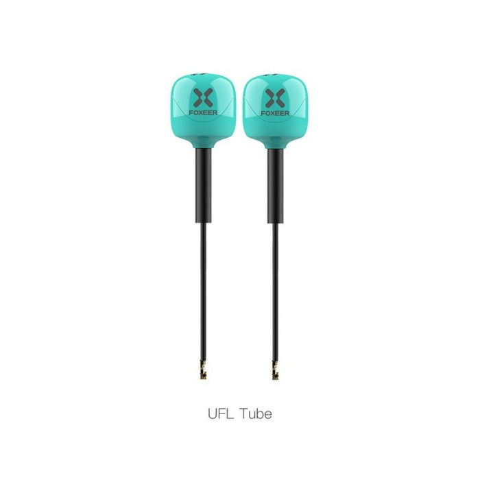 Foxeer 5.8G Lollipop 4 Plus 2.6dBi Omni Antenna 2pcs - U.FL 95mm LHCP Teal