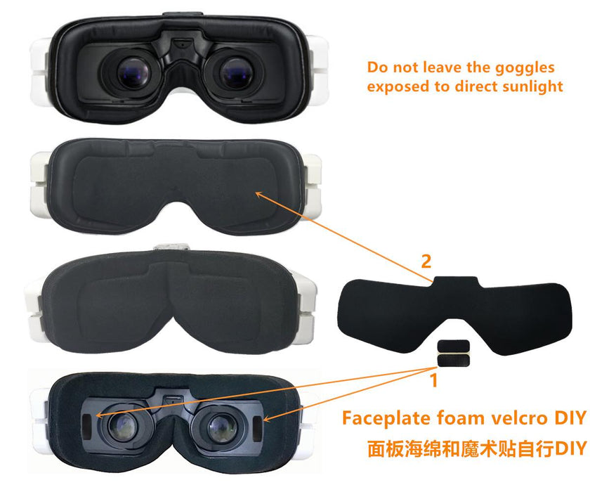 fatshark hdo2 goggles Upgrade Faceplate Foam For Fatshark HDO2 Goggles — Pyrodrone