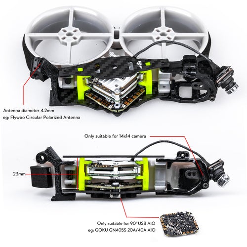 Flywoo CineRace20 V1.2 Neon Led Frame Kit