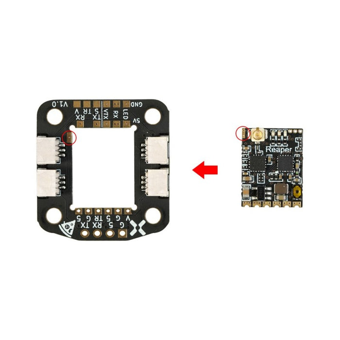 Foxeer Reaper Nano Extension Board for VTx / Rx + LED PDB - 20x20mm