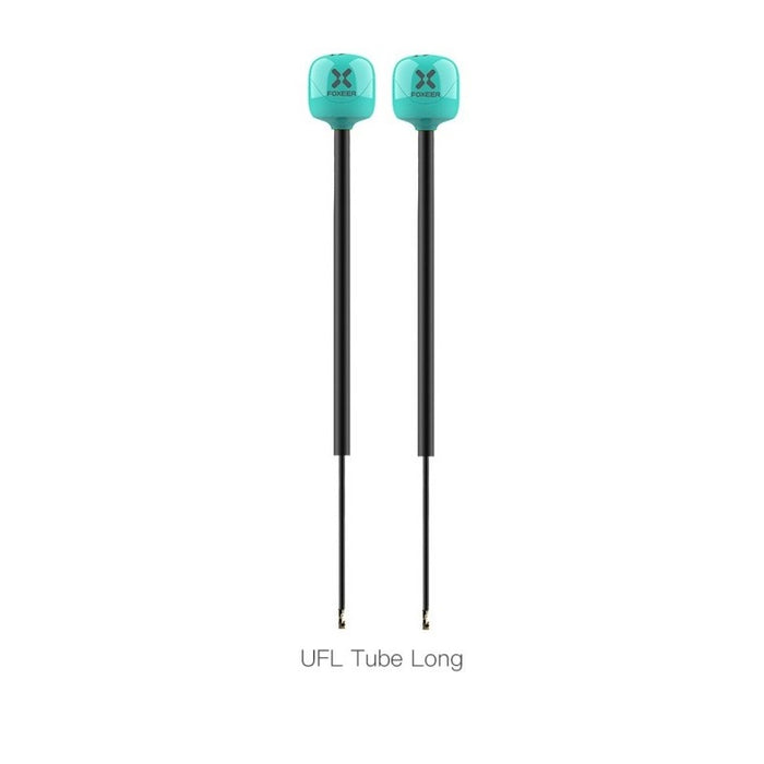 Foxeer 5.8G Lollipop 4 Plus 2.6dBi Omni Antenna 2pcs - U.FL 165mm LHCP Teal