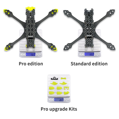 GEPRC GEP-MK5 Pro 5" FPV Drone Frame - Yellow TPU