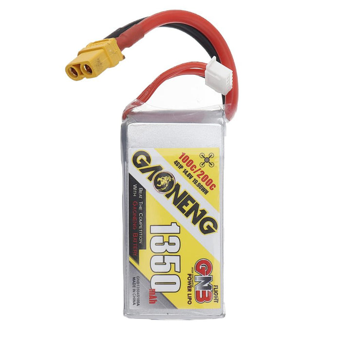 Gaoneng GNB 1350mAh 14.8v 4S 100C Lipo Battery - XT60