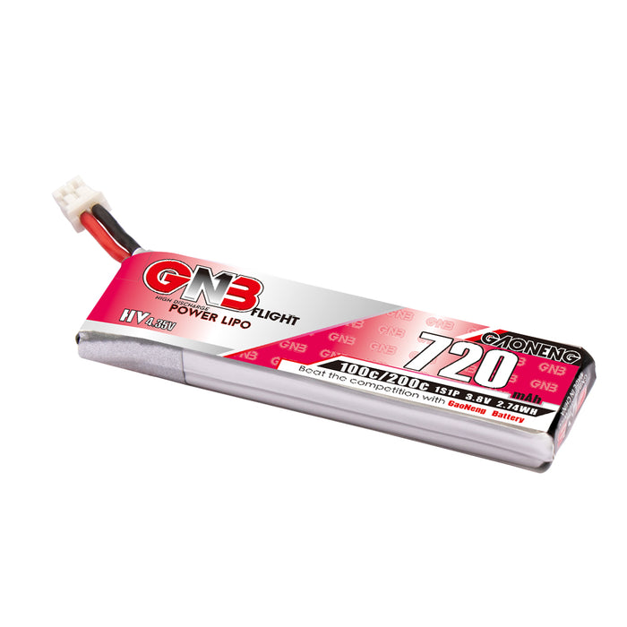 Gaoneng GNB 1S 720MAH 100C HV Li-Po Battery - PH2.0 Cable