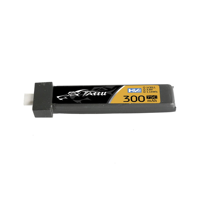 Tattu 300mAh 3.8V HV 75C 1S1P LiPo Battery Pack With BT 2.0 Plug - 5PCS