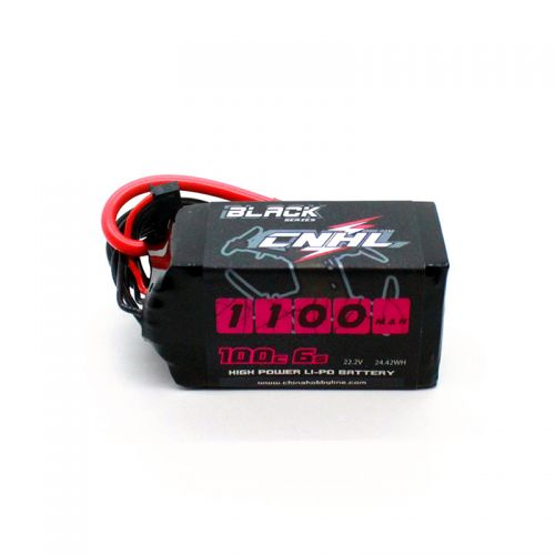 3-Pack CNHL Black Series 1100MAH 22.2V 6S 100C Lipo Battery - XT60