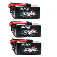 3 Pack - CNHL Black Series 1300MAH 22.2V 6S 100C Lipo Battery - XT60