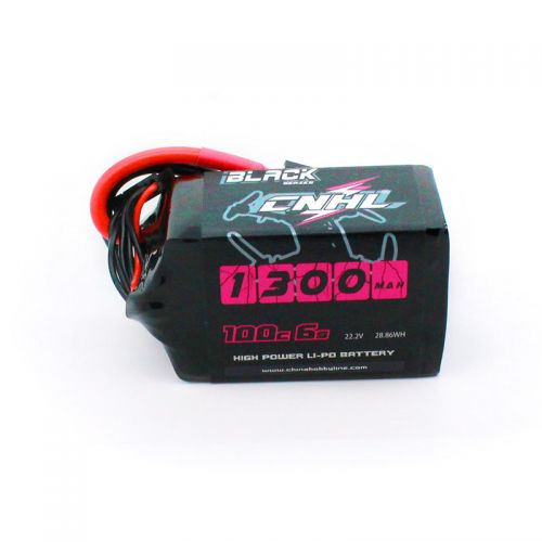 3 Pack - CNHL Black Series 1300MAH 22.2V 6S 100C Lipo Battery - XT60