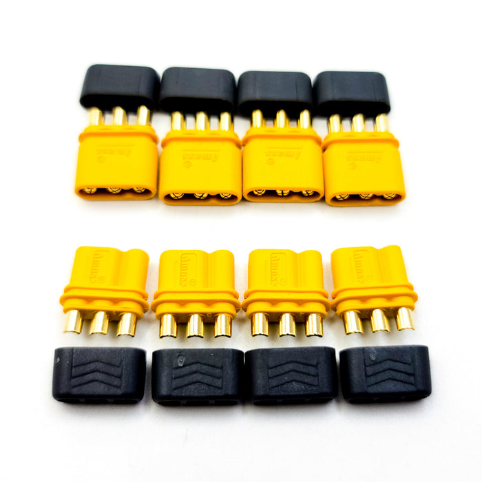 Amass MR30 Power Connectors for Motor to ESC Connection (Male + Female - 4 Sets, 8 pcs)