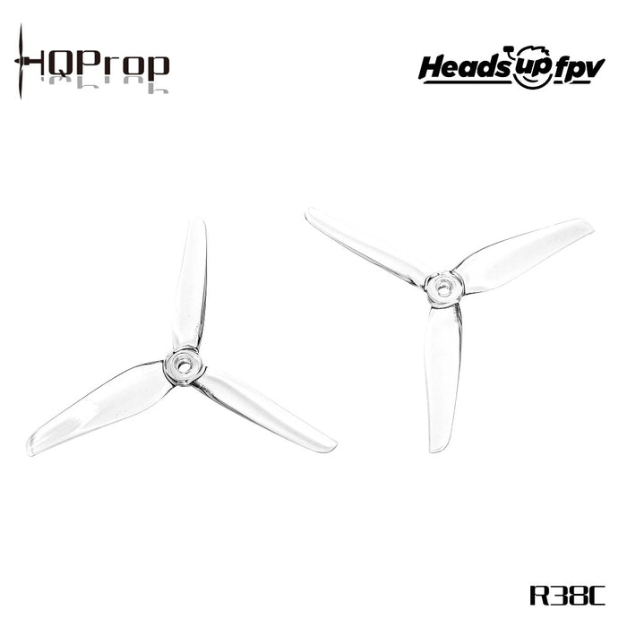 HQ Prop HEADSUP FPV R38 4940 Racing Propeller Clear (2CCW+2CW)