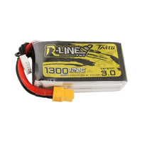 Tattu R-Line Version 3.0 14.8V 4S 1300mAh 120C LiPo Battery - XT60