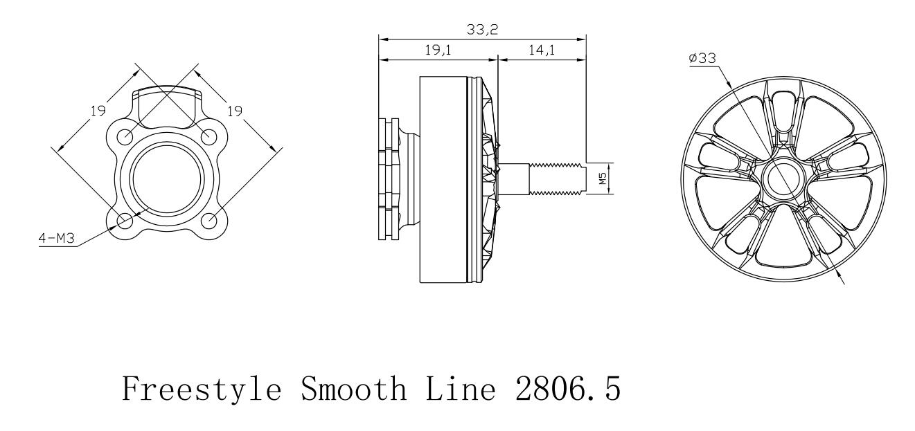 Xnova 2806.5 Freestyle Smooth Line Motor - 1300kv