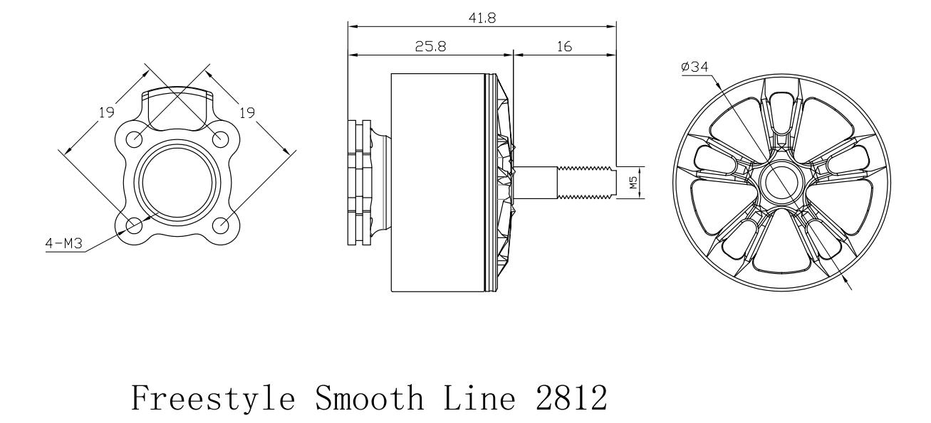 Xnova 2812 Heavy Lift Motor -1100kv