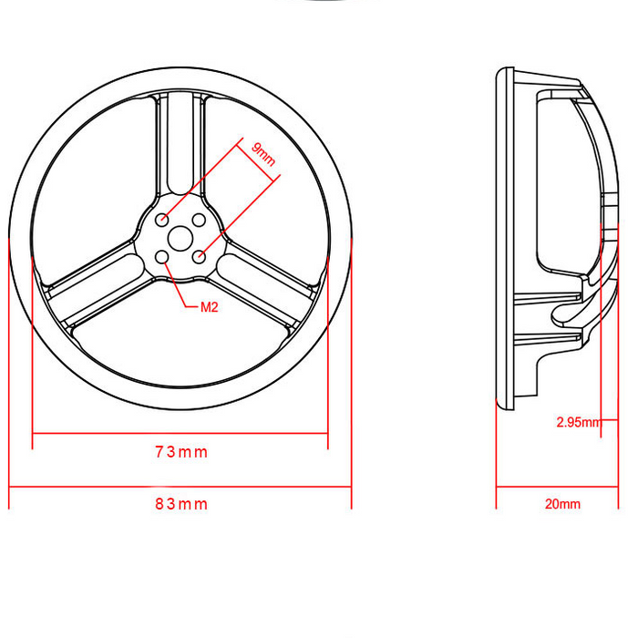 2.8 INCH PROP GUARD SET