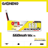 Gaoneng GNB 1S 660MAH 90C HV Li-Po Battery - PH 2.0 Cable