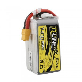 Tattu R-Line Version 3.0 1400mAh 22.2V 120C 6S1P Lipo Battery - XT60