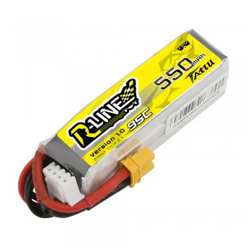 Tattu R-Line 550mAh 11.1V 95C 3S1P Lipo Battery Pack with XT30 Plug