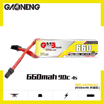 Gaoneng GNB 4S 660MAH 90C HV Li-Po Battery - XT30